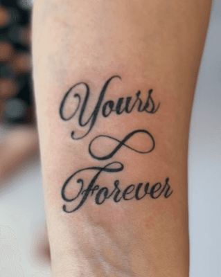 Lettering tattoo style