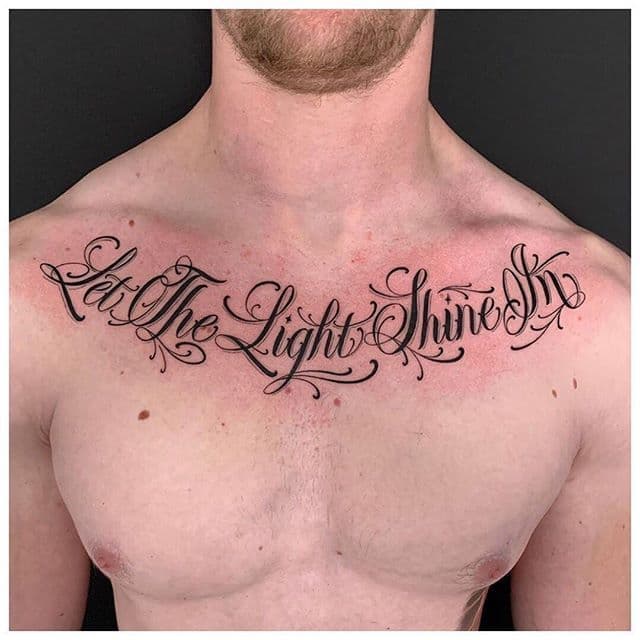 Lettering tattoo style